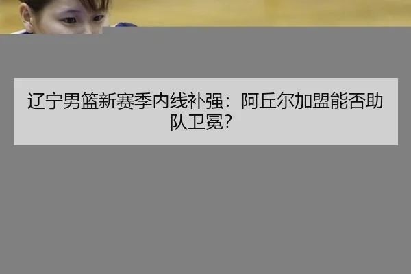 辽宁男篮新赛季内线补强：阿丘尔加盟能否助队卫冕？